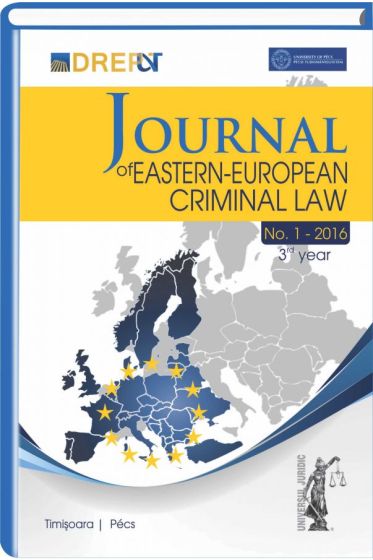 Journal Of Eastern European Criminal Law Issue 1/2016