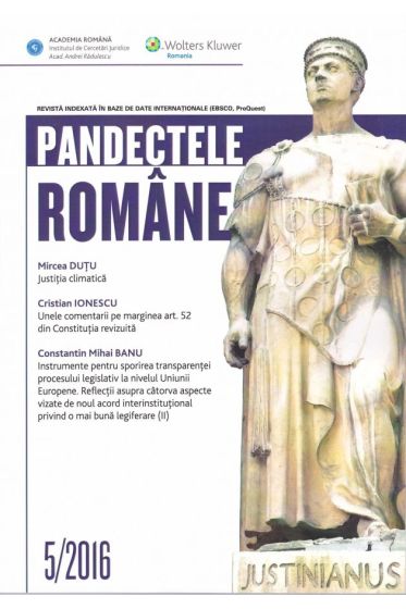 Pandectele Romane 5/2016