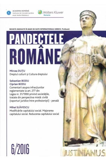 Pandectele Romane 6/2016