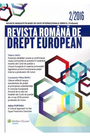 Revista Romana de Drept European nr. 2/2016