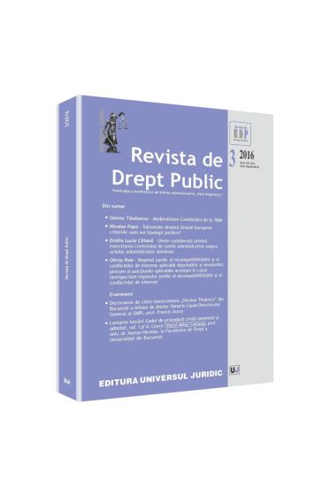 Revista de drept public nr. 3/2016