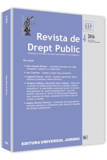 Revista de drept public nr. 4/2016