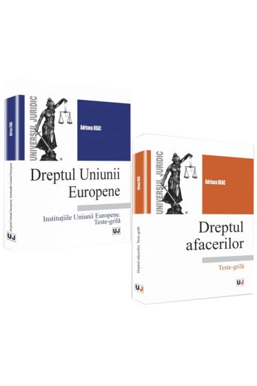 PACHET: Dreptul Uniunii Europene. Institutiile Uniunii Europene. Teste-grila. Dreptul afacerilor. Teste-grila