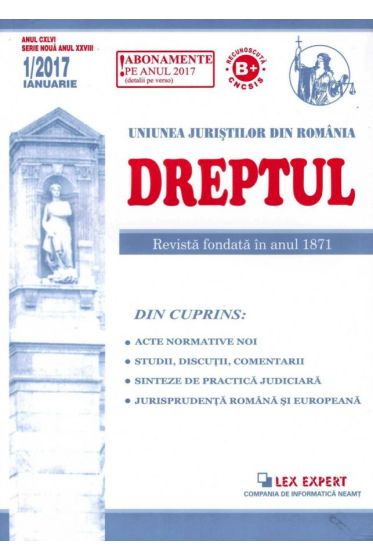 Revista Dreptul nr 1/2017