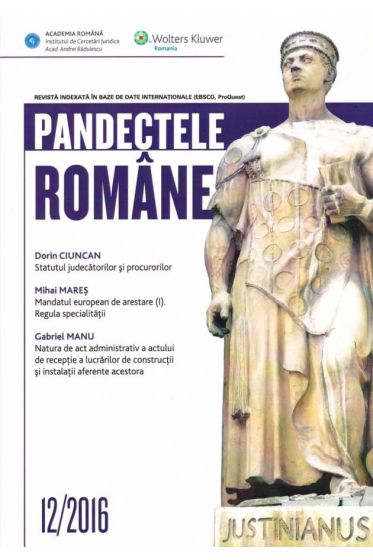 Pandectele Romane 12/2016