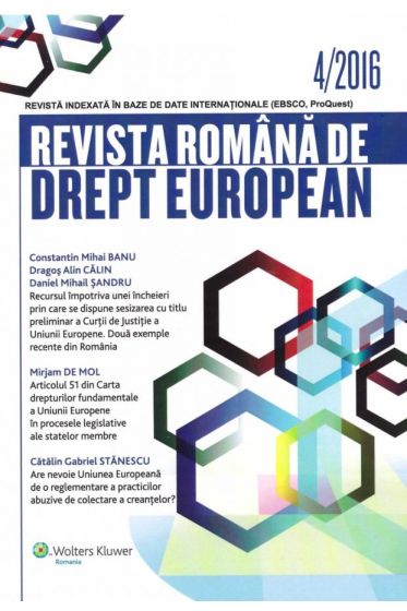 Revista Romana de Drept European nr. 4/2016