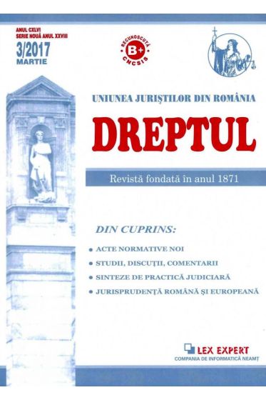Revista Dreptul nr 3/2017