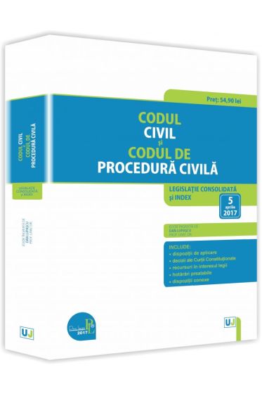 Codul civil si Codul de procedura civila. Editie tiparita pe hartie alba