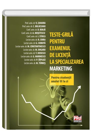 Teste grila pentru examenul de licenta la specializarea marketing. Pentru sudentii anului III la zi