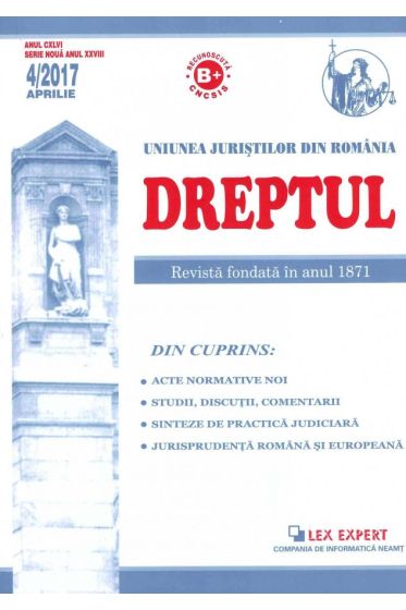 Revista Dreptul nr 4/2017