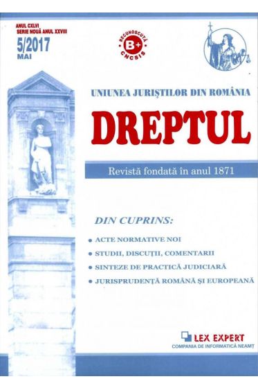 Revista Dreptul nr 5/2017