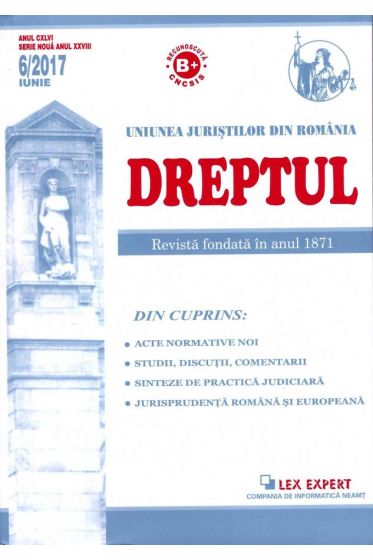Revista Dreptul nr 6/2017