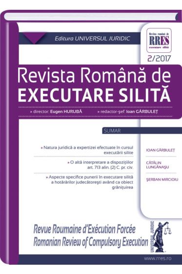 Revista romana de executare silita nr. 2/2017