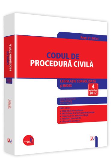 Codul de procedura civila. Editie tiparita pe hartie alba
