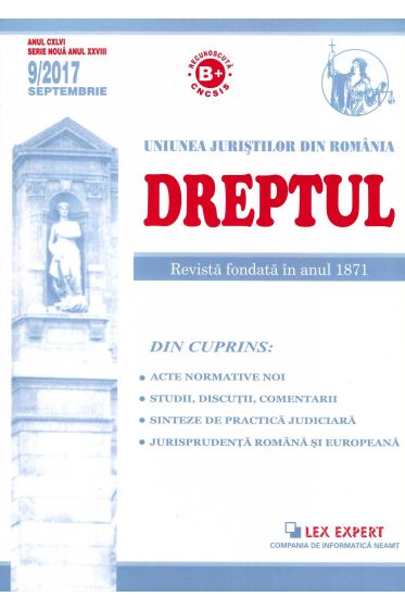 Revista Dreptul nr 9/2017