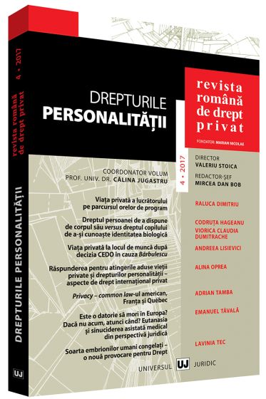 Revista romana de drept privat nr. 4/2017