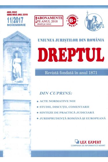 Revista Dreptul nr 11/2017