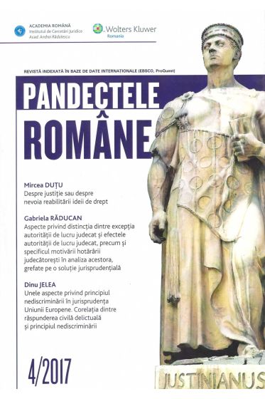 Pandectele Romane 4/2017