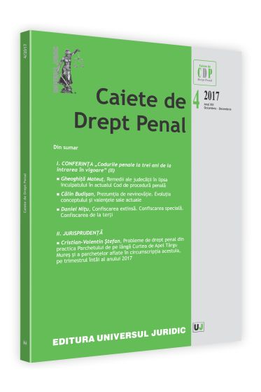 Caiete de drept penal nr. 4/2017