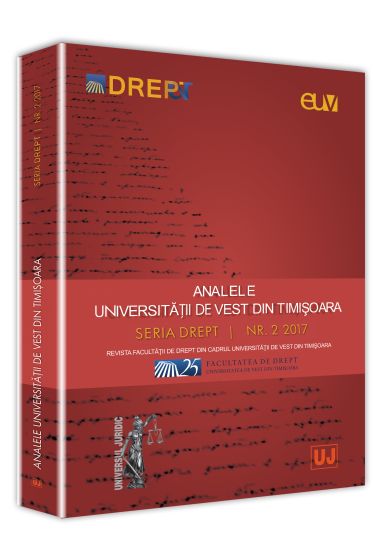 Analele Universitatii de Vest din Timisoara - Seria Drept (Nr. 2/2017)