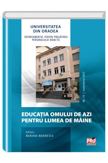 Human education today for tomorrow’s world No. 14, november 2017 .Educatia Omului de azi pentru ziua de maine