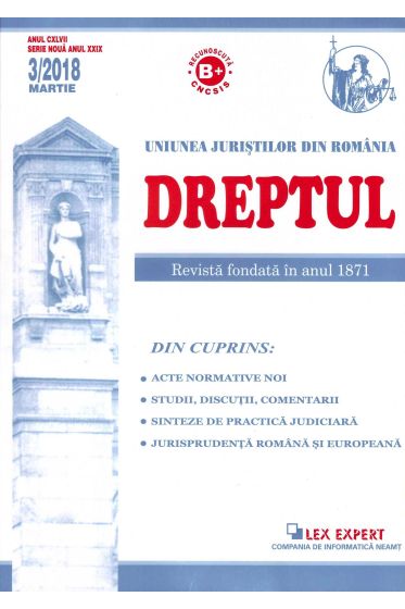 Revista Dreptul nr 3/2018