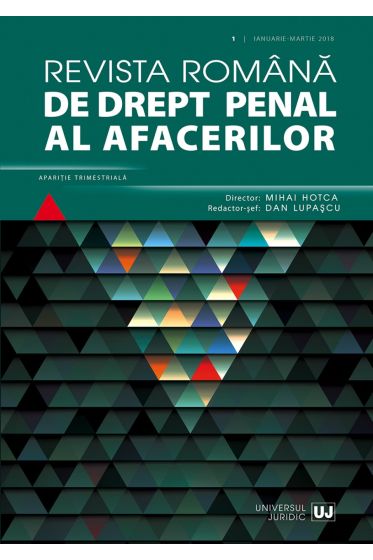 Revista romana de drept penal al afacerilor (romana) 1/2018