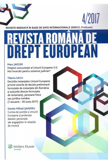 Revista Romana de Drept European nr. 4/2017