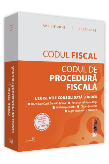 Codul fiscal si Codul de procedura fiscala. Editie tiparita pe hartie alba