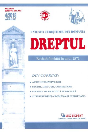 Revista Dreptul nr 4/2018