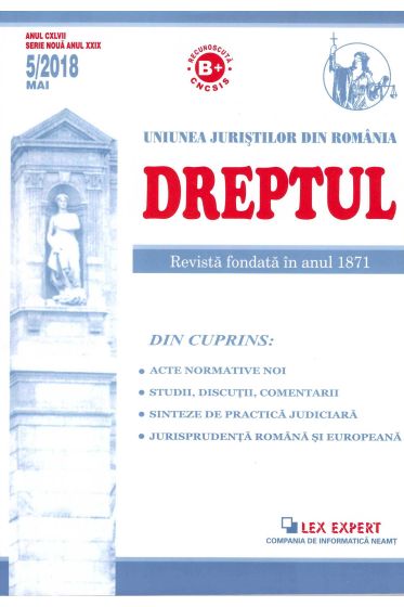 Revista Dreptul nr 5/2018