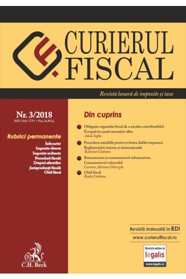 Curierul Fiscal nr. 3/2018