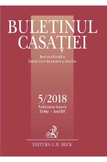 Buletinul Casatiei nr. 5/2018