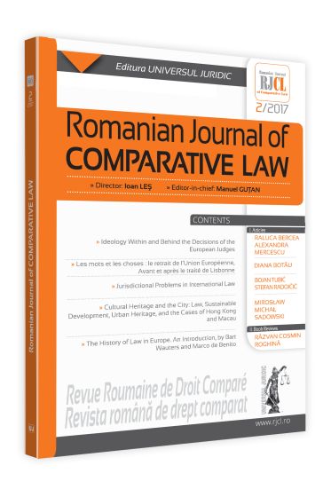 Romanian Journal of Comparative Law nr. 2/2017