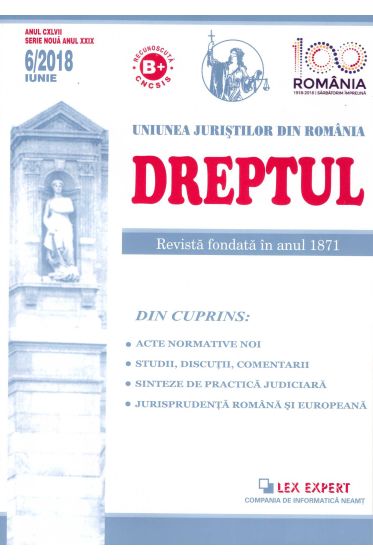 Revista Dreptul nr 6/2018