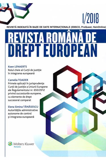 Revista Romana de Drept European nr. 1/2018