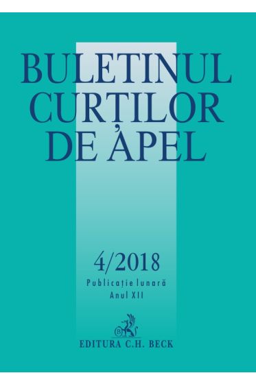 Buletinul Curtilor de Apel nr. 4/2018