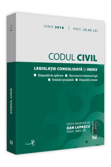 Codul civil. Editie tiparita pe hartie alba