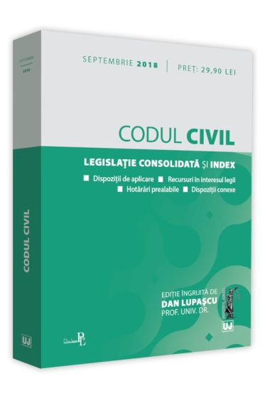 Codul civil. Editie tiparita pe hartie alba