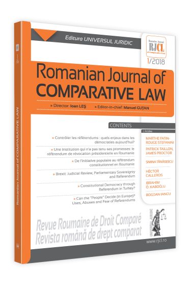 Romanian Journal of Comparative Law nr. 1/2018
