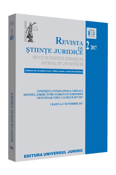 Revista de stiinte juridice nr. 2/2017