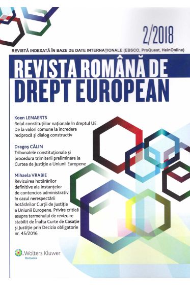 Revista Romana de Drept European nr. 2/2018