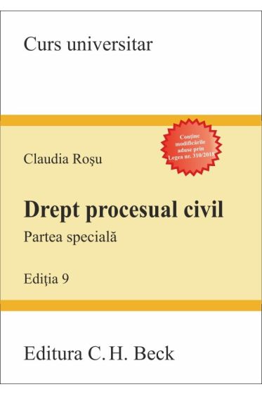 Drept procesual civil. Partea speciala. Editia 9
