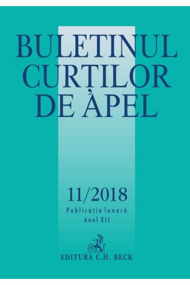 Buletinul Curtilor de Apel nr. 11/2018