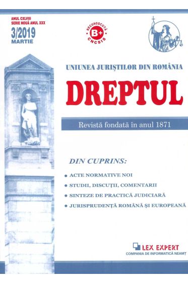 Revista Dreptul nr 3/2019