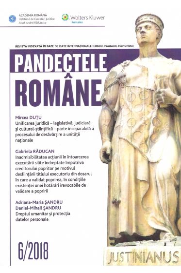 Pandectele Romane 6/2018