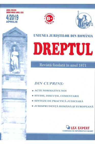Revista Dreptul nr 4/2019
