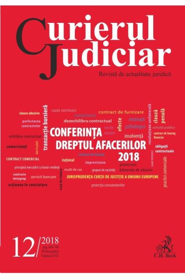 Curierul Judiciar nr. 12/2018