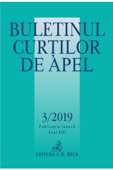 Buletinul Curtilor de Apel nr. 3/2019