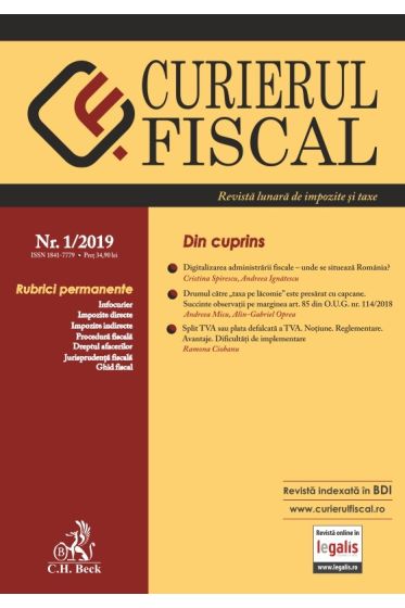 Curierul fiscal nr. 1/2019